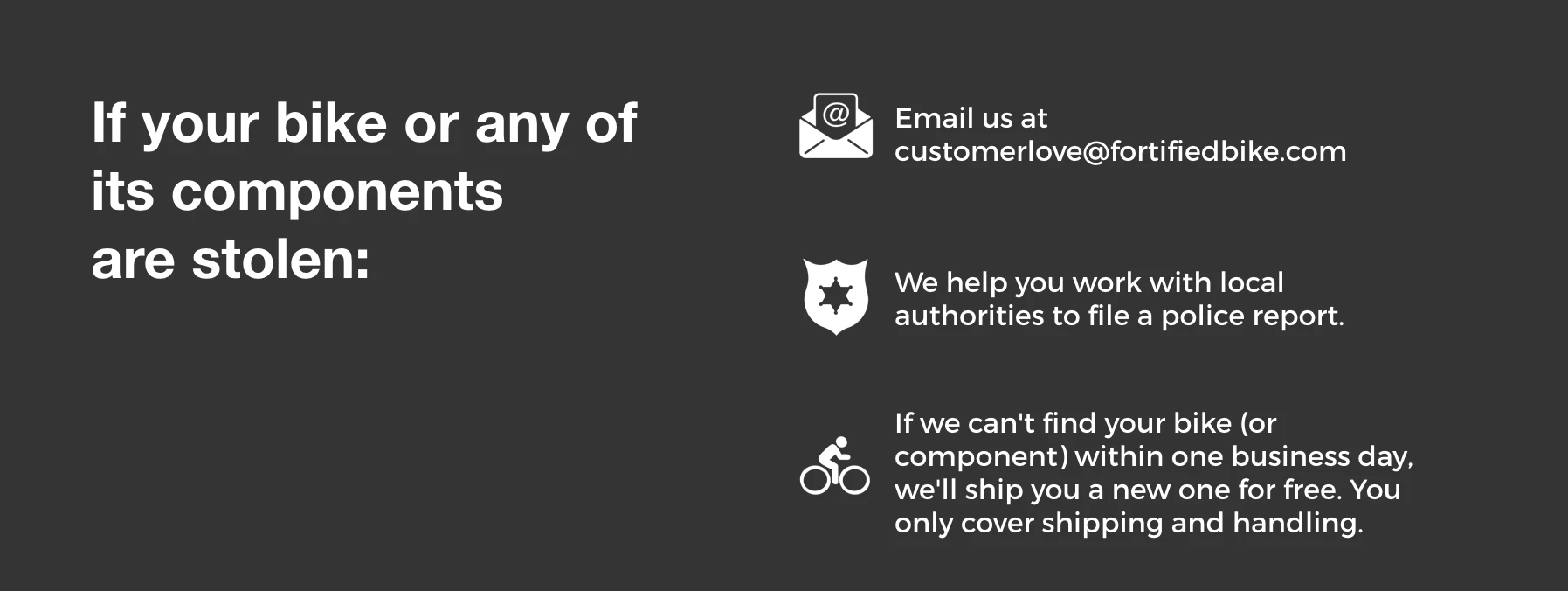 If your bike gets stolen